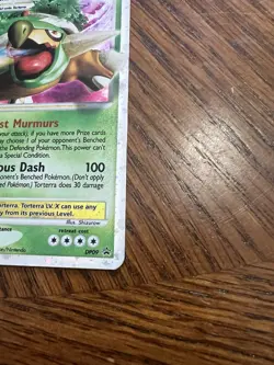 Pokemon Torterra LV.X Diamond & Pearl Black Star Promo DP09 Ultra Rare 2007 - Image 3