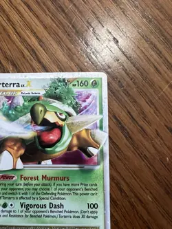 Pokemon Torterra LV.X Diamond & Pearl Black Star Promo DP09 Ultra Rare 2007 - Image 4