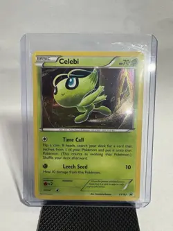 Celebi XY187 Holo Black Star Promo Pokemon Card 2017 TCG - Image 1