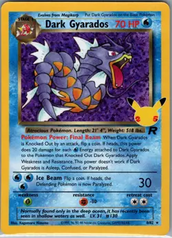 Dark Gyarados 8/82 Holo Celebrations: Classic Collection - Pokemon Card - NM - Image 1