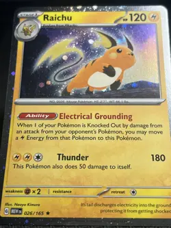 Raichu 026/165 Cosmos Holo - Sam's Club Exclusive Promo - Pokemon TCG: 151 - NM - Image 3