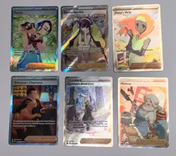 pokemon full art trainer lot perrin, cynthias ambition, elesa's sparkle + - Image 1