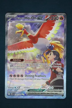 Pokemon TCG Ethan's Ho-Oh 230/182 Destined Rivals SV10 Special Illustration Rare - Image 1