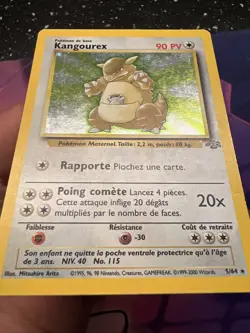 Carte Pokemon Kangourex Holo 5/64 Wizards Jungle Francais Vf Fr - Image 5