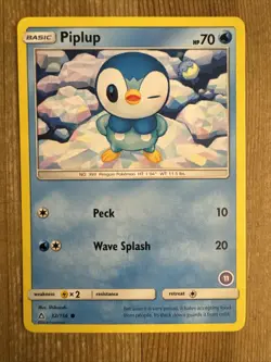Pokemon TCG Piplup Trainer Kit Promo #11 32/156 Promo LP - Image 1