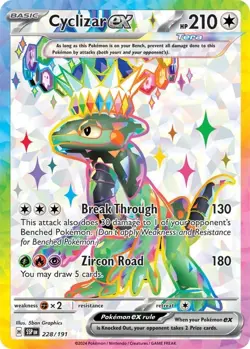 2024 POKEMON SSP EN-SURGING SPARKS ULTRA RARE #228 CYCLIZAR EX PSA 10 - Image 4