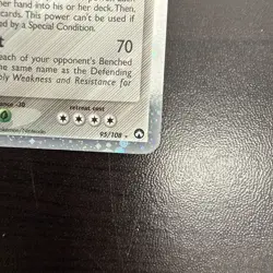 Metagross ex 95/108 Power Keepers Holo Pokemon Card damage - Image 4