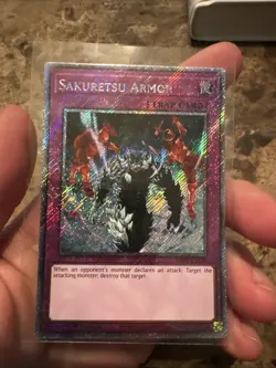 Yugioh Sakuretsu Armor Platinum Secret Rare RA03 - Image 1