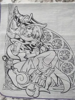 Yu-Gi-Oh Cloth TCG Playmat The Dark Sorceress Dark Magician Girl by Pvramid - Image 2