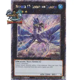 Yugioh! 1x Number 17: Leviathan RA04-EN154 Quarter Century Secret Rare 1st Ed NM - Image 1