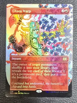 Chaos Warp (Borderless) Double Masters 2022 Foil MTG NM Magic Card - Image 1