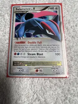 Pokemon TCG Salamence LV.X Arceus Holo Card 98/99 Rare LP - Image 2