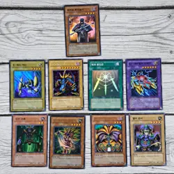 Yugioh Korean Card Lot Of 9 Holographic 1996 Vintage - Image 1