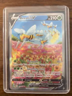 Pokemon TCG Card Beedrill V Astral Radiance Holo Ultra Rare Card 161/189 - Image 1