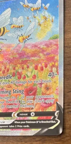Pokemon TCG Card Beedrill V Astral Radiance Holo Ultra Rare Card 161/189 - Image 5