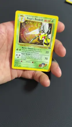 Pokemon TCG Holo Rare Koga's Beedrill Card 9/132 Gym Challenge Set - Image 2