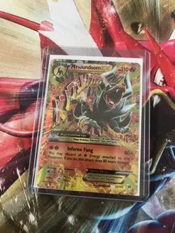 Pokemon TCG M Houndoom EX Breakthrough Card 22/162 MINT/NEAR MINT - Image 1