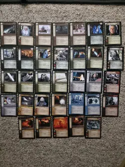 Lord Of The Rings TCG Mixed Series 1+2 RARES ONLY LOT 33 CARDS - Image 1