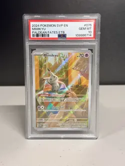 Pokemon Promo Mimikyu 075 PSA 10 - Image 1