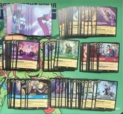 Lorcana TCG: Fabled Sorted Bulk Lot (115+) with Puzzle Cards, 4 R & 2 SR *Dupes* - Image 1