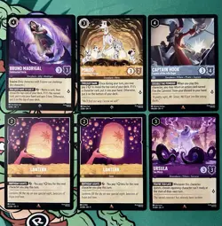Lorcana TCG: Fabled Sorted Bulk Lot (115+) with Puzzle Cards, 4 R & 2 SR *Dupes* - Image 3