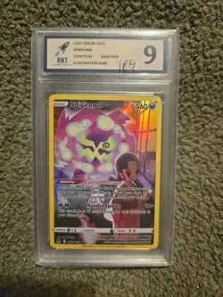 Pokemon Spiritomb TG09 Full Art Trainer Gallery Card Lost Origin 2022 Graded 9 - Image 1