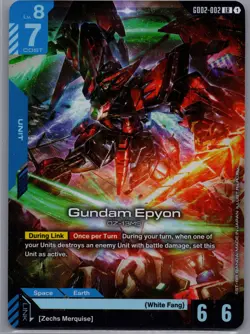 Gundam Card Game Gundam Epyon GD02-002 LR English - Image 1