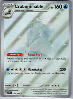 Crabominable - 149/142 SV07: Stellar Crown - Pokemon Card - NM - Image 1