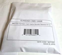 Gundam Card Game TCG Booster Release Kit 02 ENGLISH SEALED BKIT-02 - Image 1