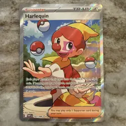 Pokemon TCG Harlequin 163/086 Full Art Ultra Rare Holo Card Sv: White Flare - Image 1