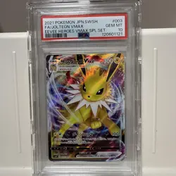 Sanders V MAX PSA10 Pokemon Card Near Mint Unused - Image 2
