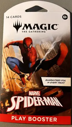Magic: The Gathering - Marvel Spider-Man Play Booster Pack (14 Cards, Sealed) - Image 1