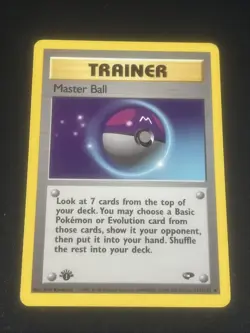 MASTER BALL - 116/132 - GYM CHALLENGE - 1ST EDITION - POKEMON CARD - Image 1