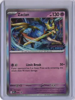 Zacian MEP 015 Phantasmal Flames Prerelease Promo Pokemon Card NM - Image 1