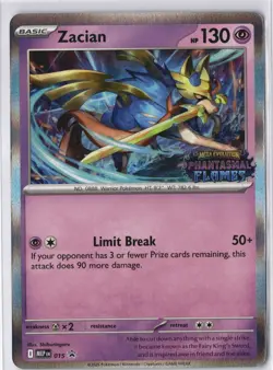 Zacian MEP 015 Phantasmal Flames Prerelease Promo Pokemon Card NM - Image 2