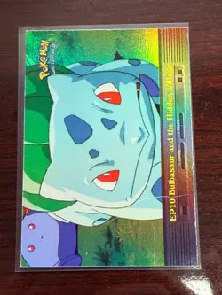 Pokemon Topps Card - EP10 Bulbasaur, the Hidden Village Blue Label Holo - Image 1