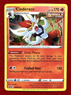 Cinderace SWSH278 SWSH: Sword & Shield Promo Cards Holo LP - Image 1