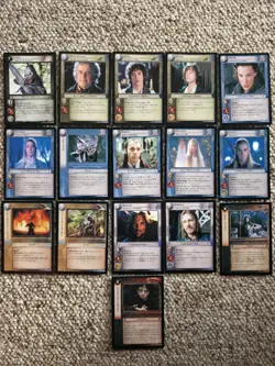 Lord Of The Rings TCG Series 1 The Fellowship Of The Ring Mixed RARES 16 CARDS - Image 1