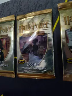 SEALED: 2001 Harry Potter TCG Card Game 3 Base Set Booster Packs WOTC Art Set - Image 3