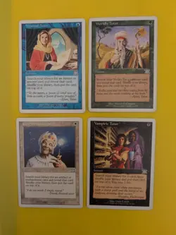 6th Edition Tutor x4 Rare Instant MTG Card Mystical,Vamparic,Enlightened,worldly - Image 1