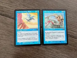 Magic The Gathering Drake Hatchling + Blockade Runner Foil Mercadian Masques NM - Image 1