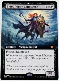Bloodthirsty Conqueror (Extended Art) Foundations Regular - Image 1