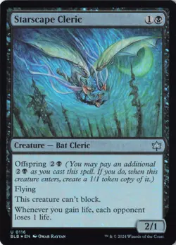 Starscape Cleric Bloomburrow Foil NM 116 BLB MTG - Image 1
