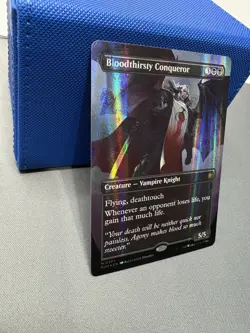 MTG Bloodthirsty Conqueror Borderless, Mana Foil, FDN 383 Foundations - Image 2