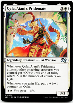 Qala, Ajani's Pridemate (Anime) - [Foundations Jumpstart] MTG Magic - NM/M ? - Image 3
