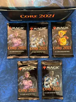Lot of 5 Magic The Gathering MTG Sealed Packs Core 2021 English - Image 1