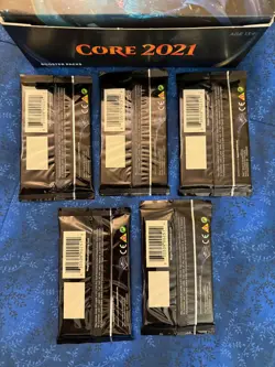 Lot of 5 Magic The Gathering MTG Sealed Packs Core 2021 English - Image 2
