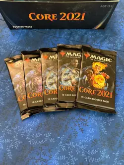 Lot of 5 Magic The Gathering MTG Sealed Packs Core 2021 English - Image 3