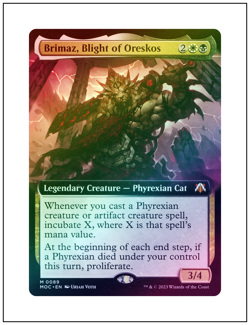 1x Brimaz, Blight of Oreskos, Extended Art Foil, Magic MTG NM - Image 1