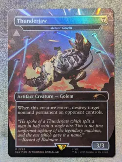 Thunderjaw Meteor Golem Secret Lair Playstation Superdrop Rainbow Foil - Image 1